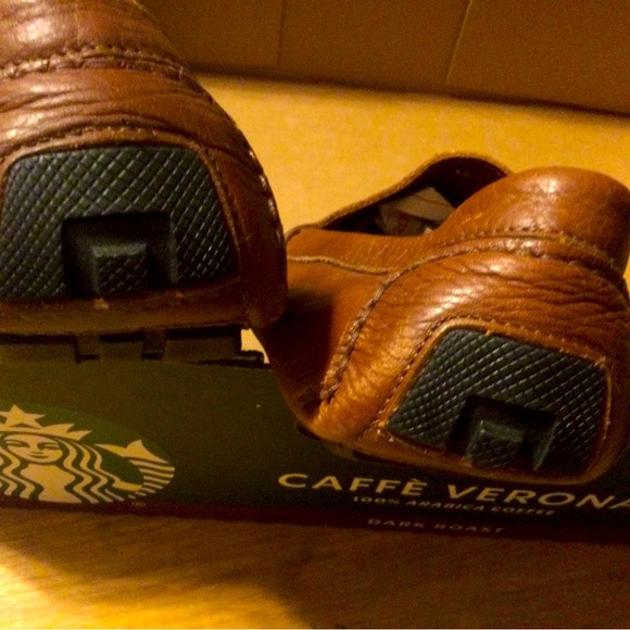 Italian Made, Size 16’ L’artigiano Sorrentino Men’s Driving Shoes. Brown Leather